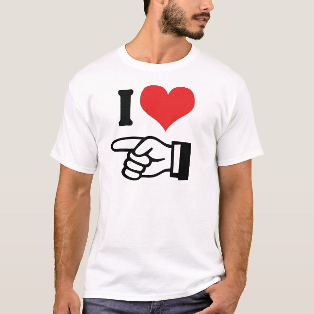Camiseta Te Quiero - con dedo apuntando (Anverso)