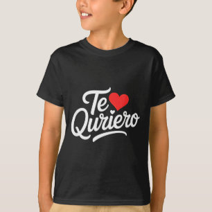 Camiseta Te quiero dicho divertido corazón amor humor españ