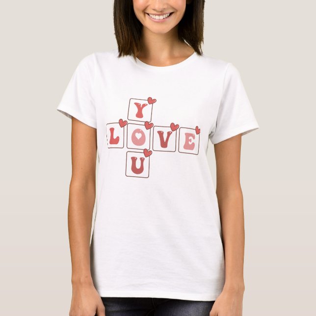 Camiseta Te quiero El día de San Valentín (Anverso)