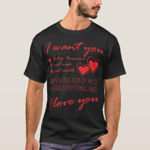 Camiseta Te quiero, eres todo lo que necesito Boda Propo