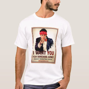 Camiseta Te Quiero Para El Ejército De Bandana