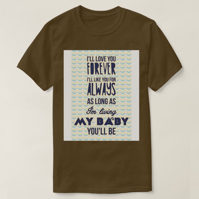 Camiseta Te quiero para siempre 1 (Diseño del anverso)