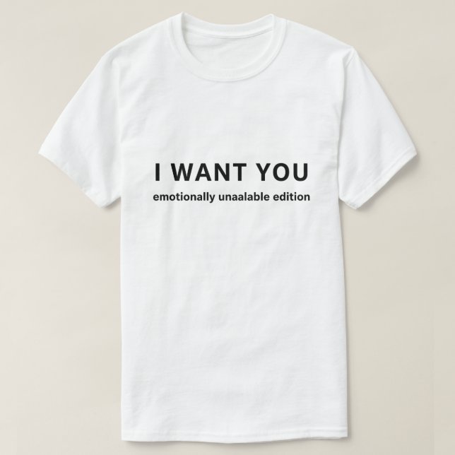 Camiseta Te quiero, simplemente no puedo coquetear cita div (Diseño del anverso)
