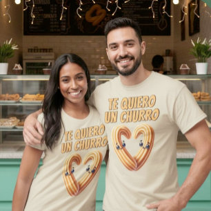 Camiseta Te quiero un churro español lindo gourmet churros
