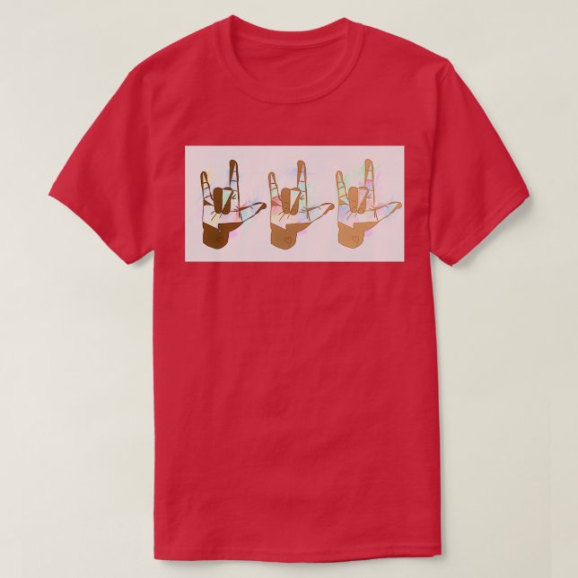 Camiseta Te quiero x (Diseño del anverso)