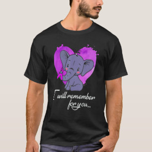 Camiseta Te Recordaré Por Ti Elefante Conciencia Alzheimer