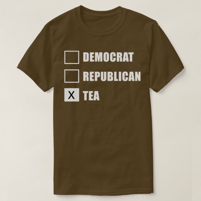 Camiseta Té republicano demócrata (Diseño del anverso)