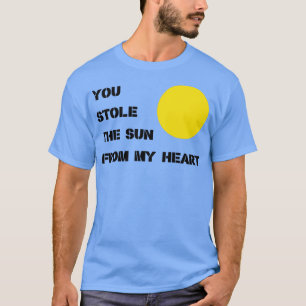Camiseta Te Robaste El Sol negro