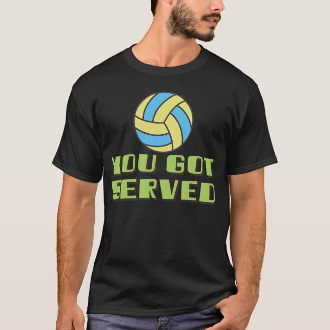 Camiseta Te sirvió el juego de voleibol retro retro (Anverso)