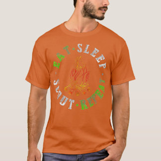 Camiseta Té Sleep Scout Repetir el Tentador de camping (1)