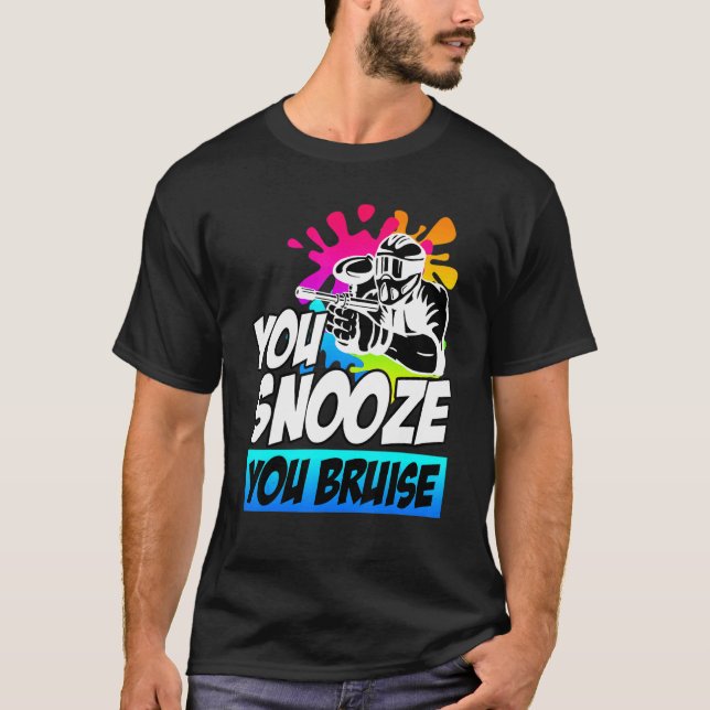Camiseta Te Snooze Bruise Paintball (Anverso)