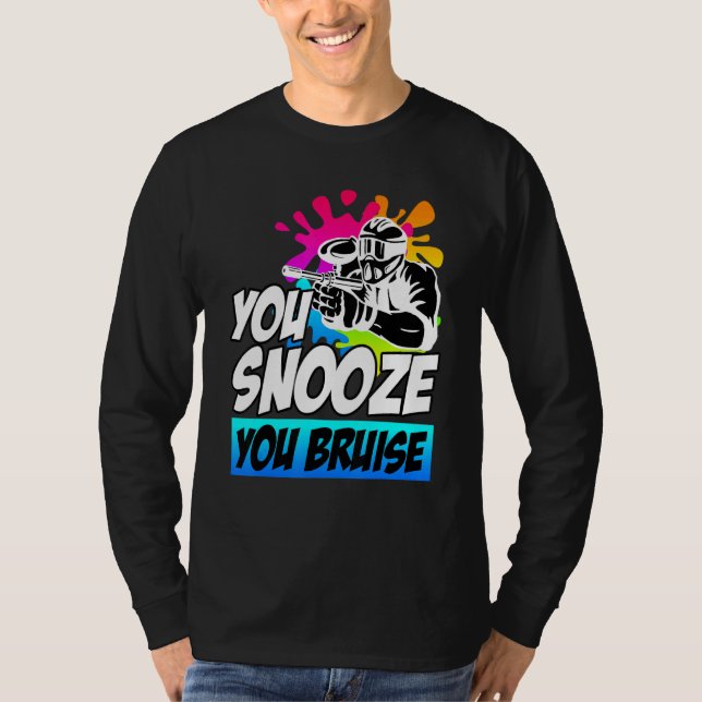 Camiseta Te Snooze Bruise Paintball (Anverso)