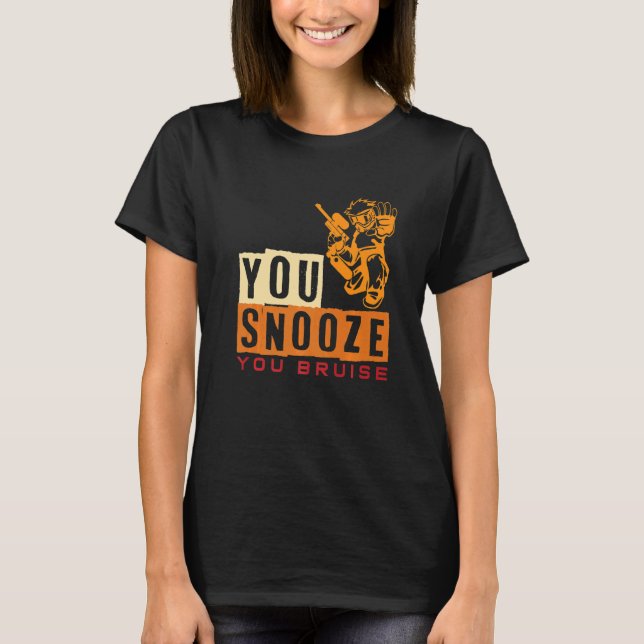Camiseta Te Snooze Bruise Paintball (Anverso)