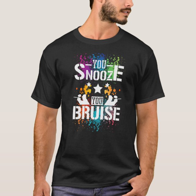 Camiseta Te Snooze Bruise Paintball (Anverso)