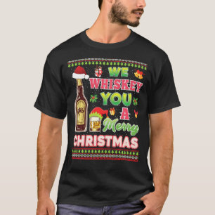 Camiseta Te Susurramos Un Feliz Deseo De Navidad Bebida Paj