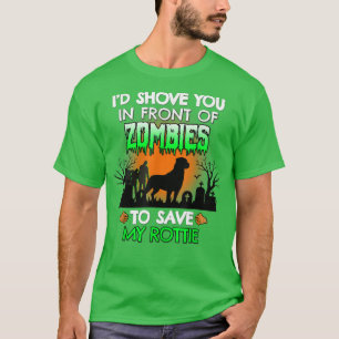 Camiseta Te tiraría delante de los zombis para salvar mi ro