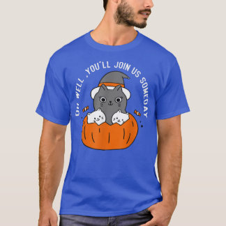 Camiseta Te Unes A Nosotros Algún Día Gracioso Gato Gorra H