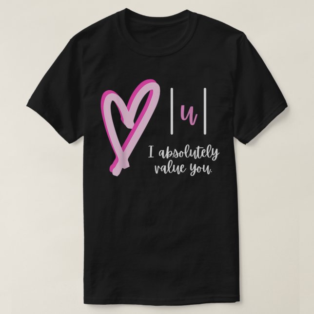 Camiseta Te valoro totalmente el profesor de matemáticas Va (Diseño del anverso)