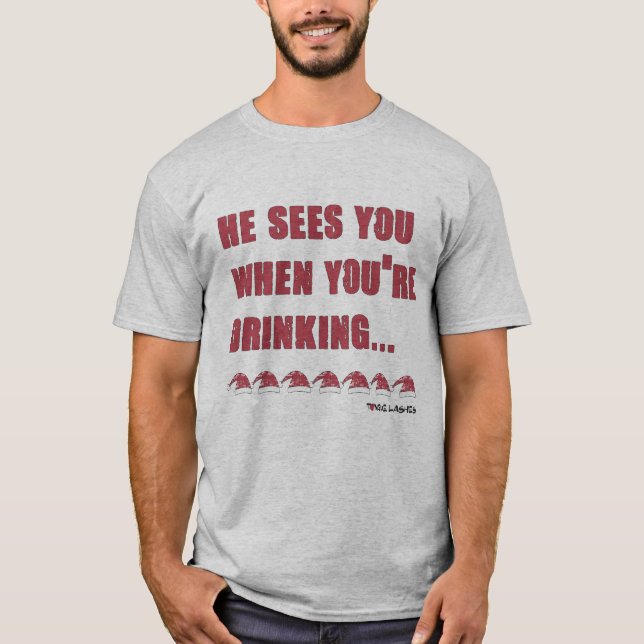 Camiseta Te ve cuando estás bebiendo (Anverso)