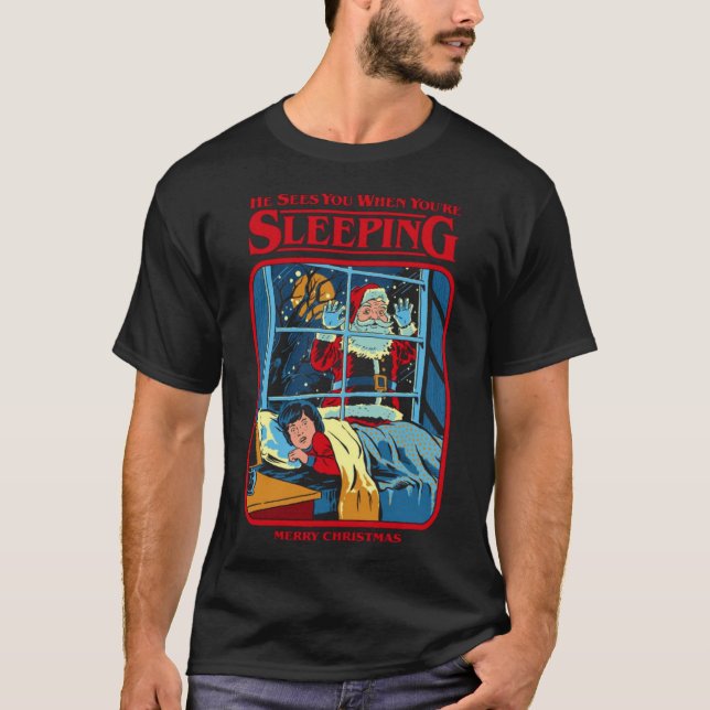 Camiseta Te ve cuando tú y x27; duermes en T-S esenciales (Anverso)
