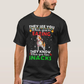 Camiseta Te Ven Comer Navidades Reindeer Santa Beagl