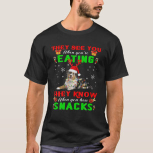 Camiseta Te ven comiendo reno Santa Australia Sheph