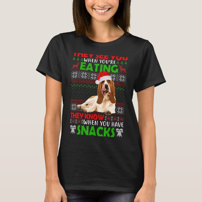 Camiseta Te ven cuando estás comiendo a Santa Lucía (Anverso)