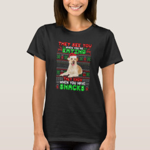 Camiseta Te ven cuando estás comiendo Labrador Recuperever