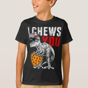 Camiseta Te Veo A Rex Dinosaur El día de San Valentín Pizza