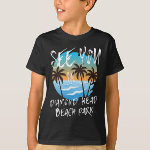 Camiseta Te veo Diamond-head-beach-park Retro Vintage Oahu