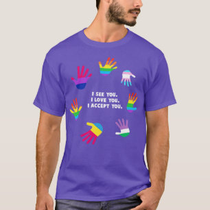 Camiseta Te Veo Que Te Amo Te Acepto Orgullo Gay LGBT