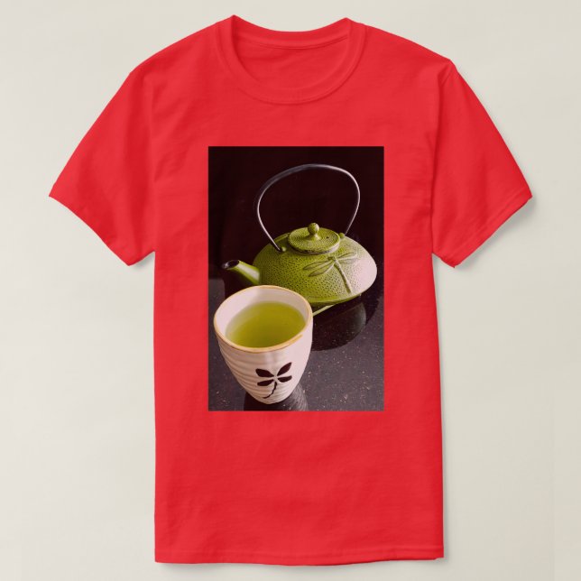 Camiseta Té verde y libélulas (Diseño del anverso)