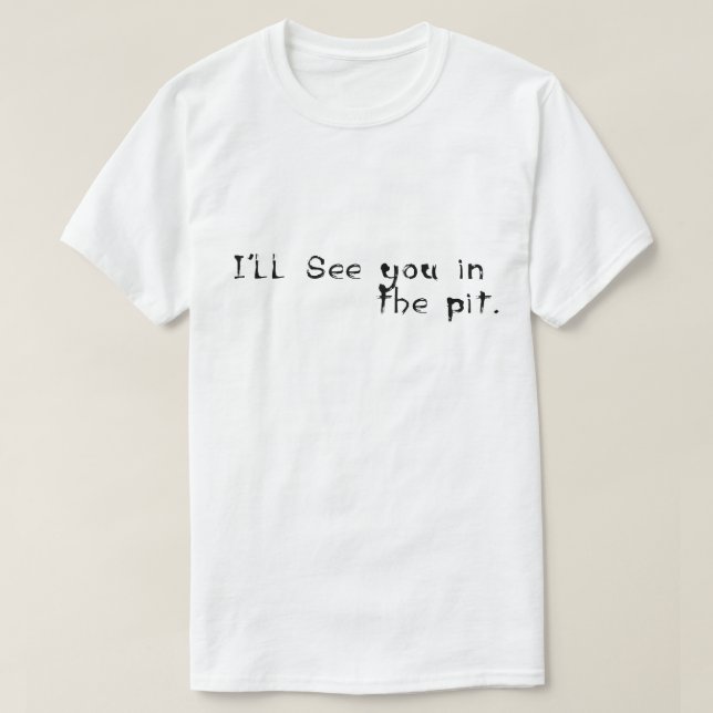 Camiseta Te veré en la roca del punk duro del moshpit (Diseño del anverso)