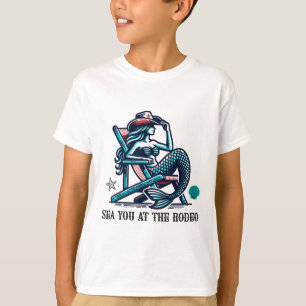 Camiseta Te Veremos En El Rodeo Sirena Y Sombrero De Vaquer