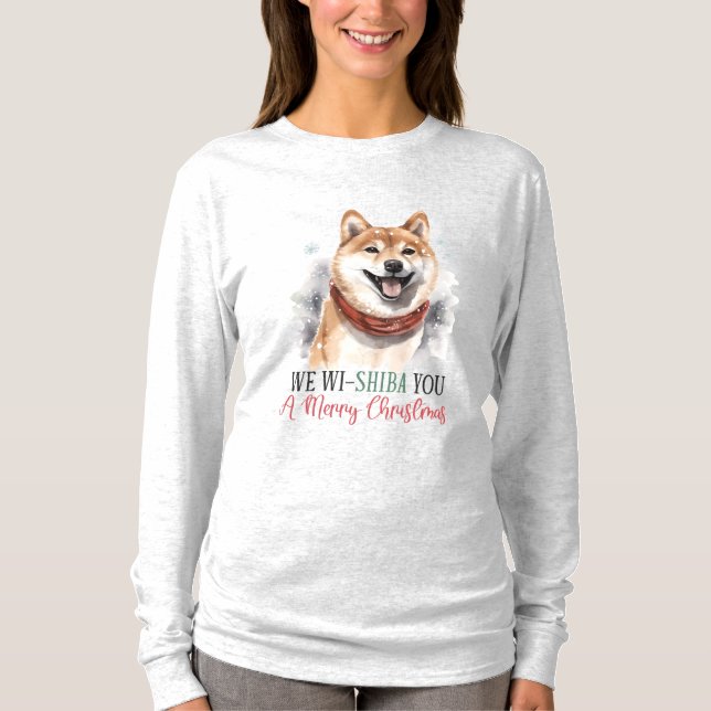Camiseta Te Wi-Shiba Una Feliz Navidad (Anverso)