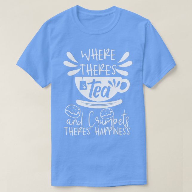 Camiseta Té y crustáceos Tea Lover Té de la tarde británico (Diseño del anverso)