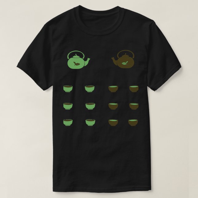 Camiseta Té y tetera (Diseño del anverso)