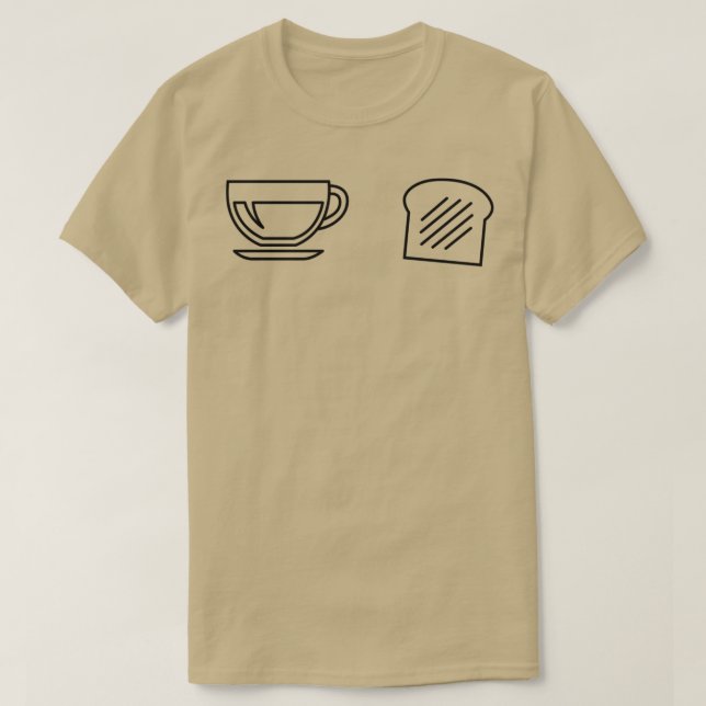 Camiseta Té y tostadas (Diseño del anverso)