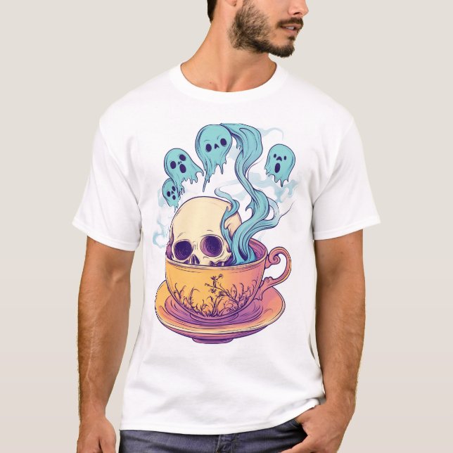 Camiseta Tea & Bones � Funny Relaxed Skull (Anverso)