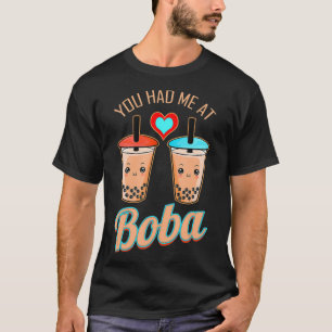 Camiseta Tea de burbuja Boba Cute Kawaii Tea de burbuja 