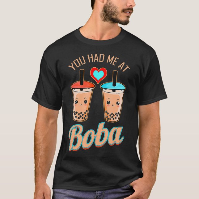 Camiseta Tea de burbuja Boba Cute Kawaii Tea de burbuja  (Anverso)
