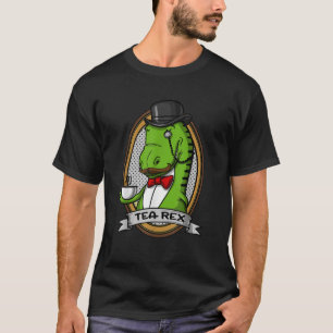 Camiseta Tea Rex Dinosaur T Rex Funny Chiste Hombres Chico 