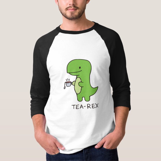 Camiseta Tea-Rex, Dinosaurio Cute, Dino Amante Funny (Anverso)