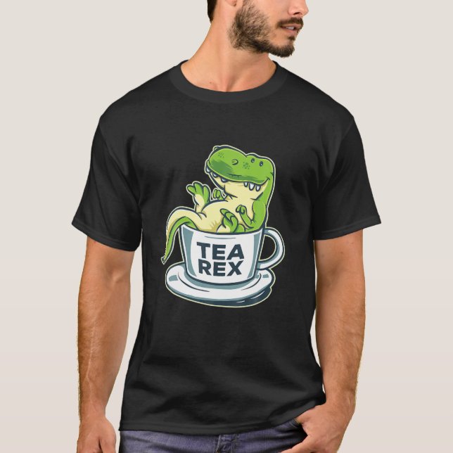 Camiseta Tea Rex Funny Tea Time Cup Chiste Dinosaur Tea Lov (Anverso)