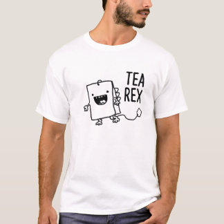 Camiseta Tea Rex Tea Bag Funny Pun Personalizado