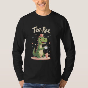 Camiseta Tea Rex Tea Time Design para niños divertidos dino