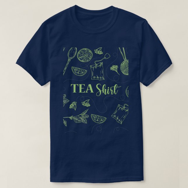Camiseta Tea Shirt Tea Lover Tea Addict (Diseño del anverso)