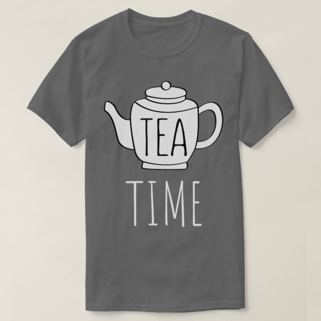 Camiseta Tea Time Funny Text Pun Ilustracion (Diseño del anverso)