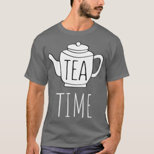 Camiseta Tea Time Funny Text Pun Ilustracion