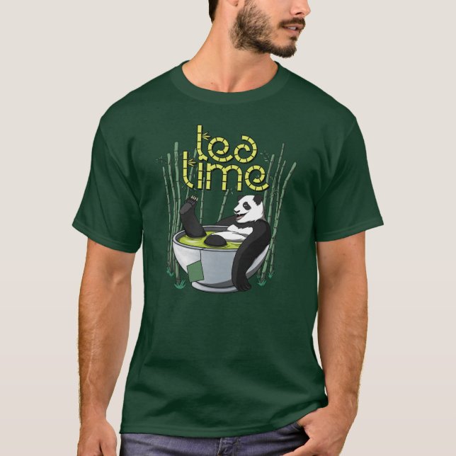 Camiseta Tea Time Panda (Anverso)